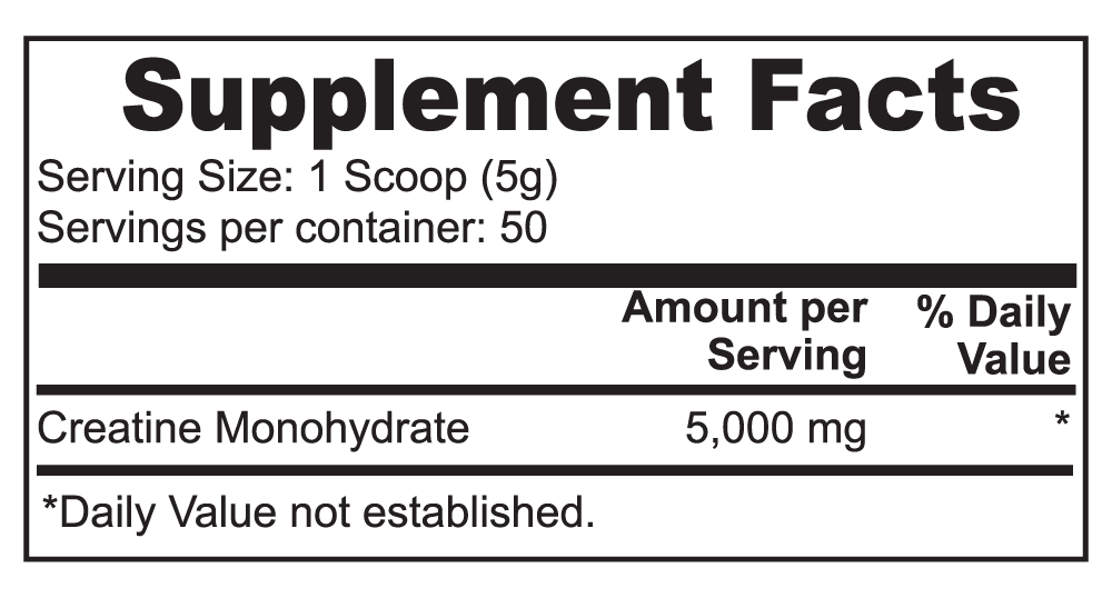 CREATINE MONOHYDRATE - Zanneft