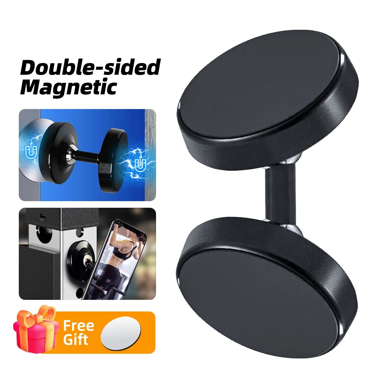 Gym Buddy Magnetic Phone Mount - Zanneft